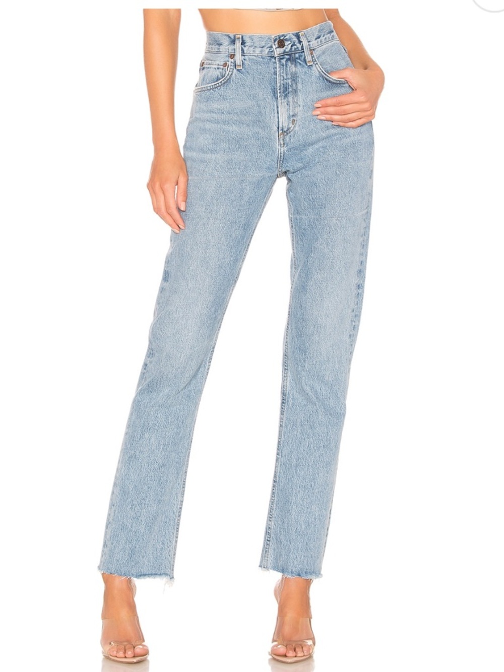 AGOLDE  High-Rise Straight Leg Women's Jeans 25